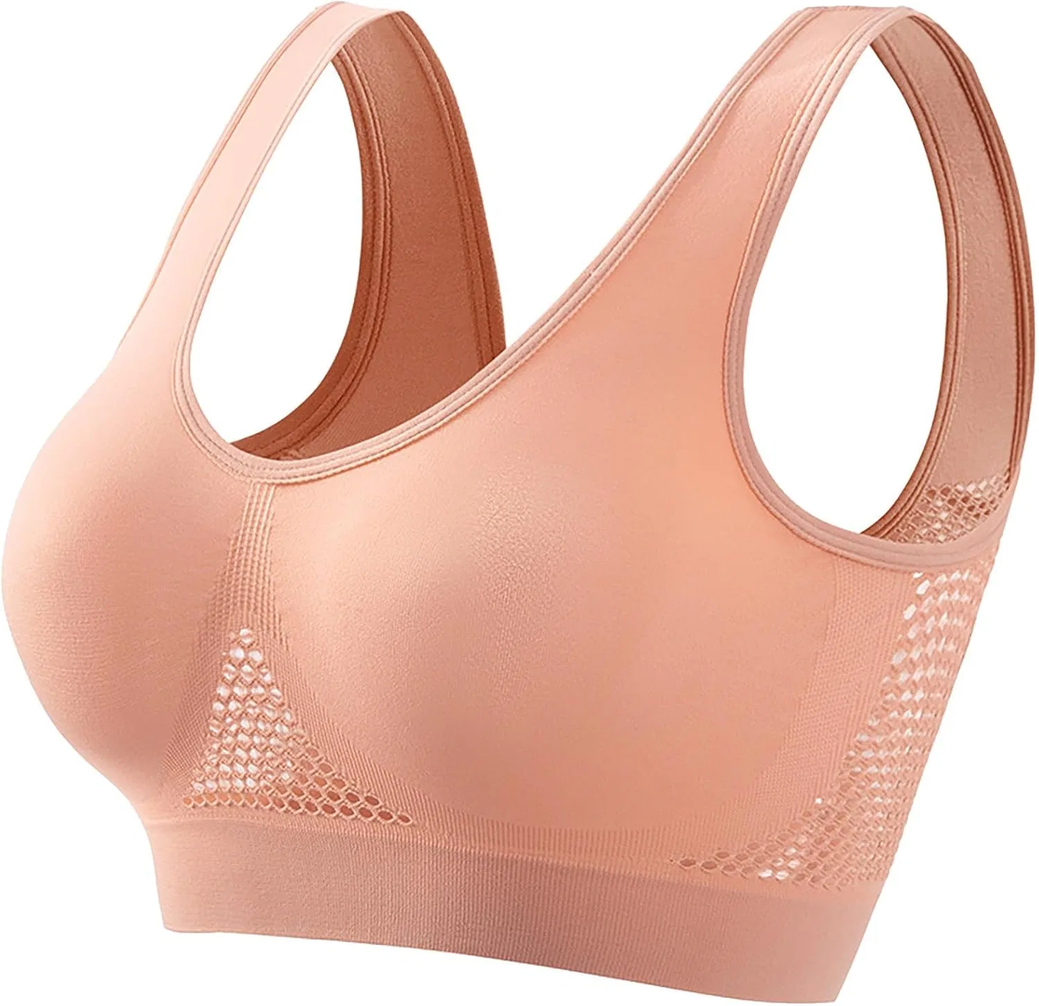 Спортивный бюстгальтер Breathable Cool Liftup Air Bra, Generic, Y1-pink (без чашек)