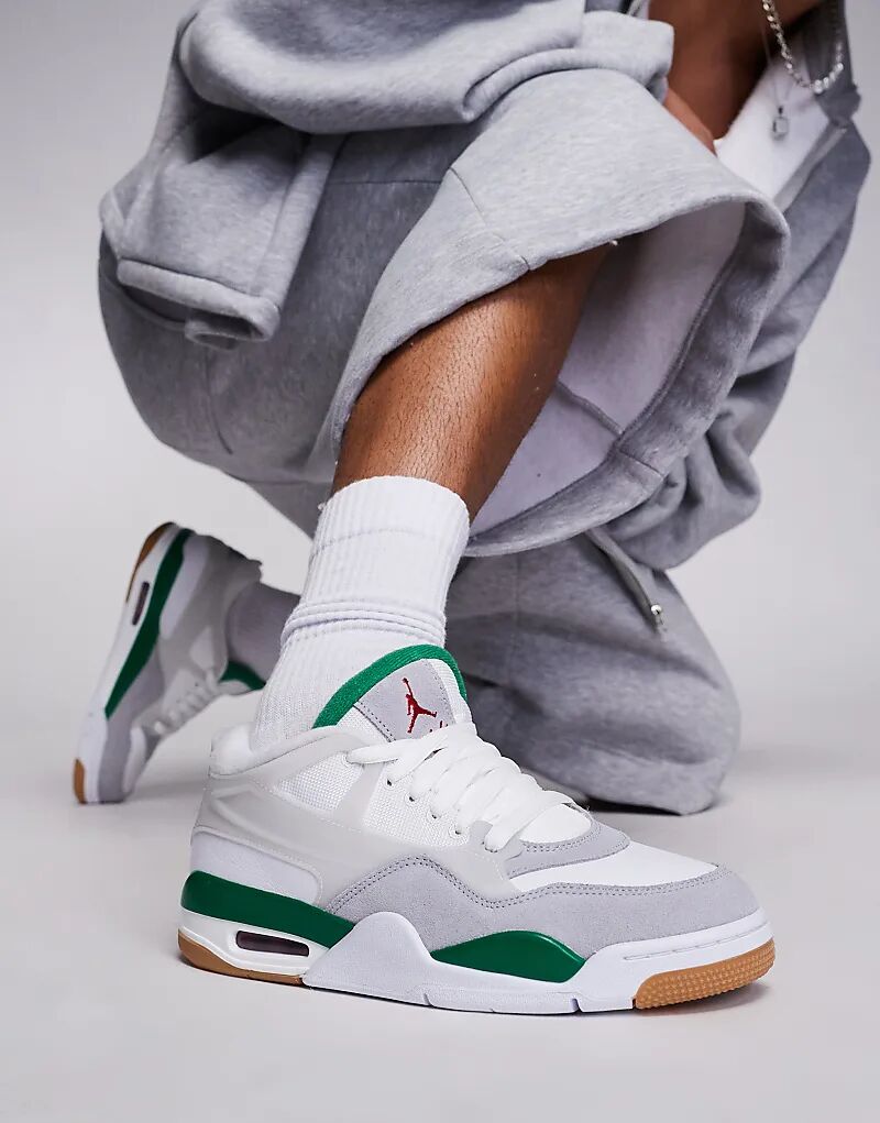 

Кроссовки Nike Air 4 RM серого и сосново-зеленого цветов Jordan