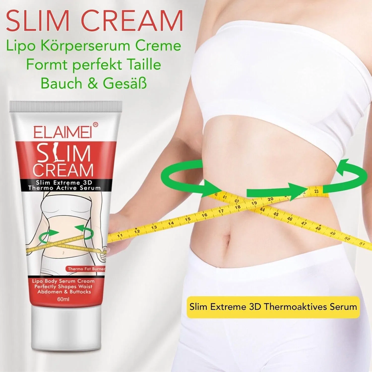 Крем для сжигания жира P-Beauty 3D Thermal Active Slim Cream, 60 мл (3 шт.) P-Beauty Cosmetic Accessories, 3 X 60 Ml — фото 2