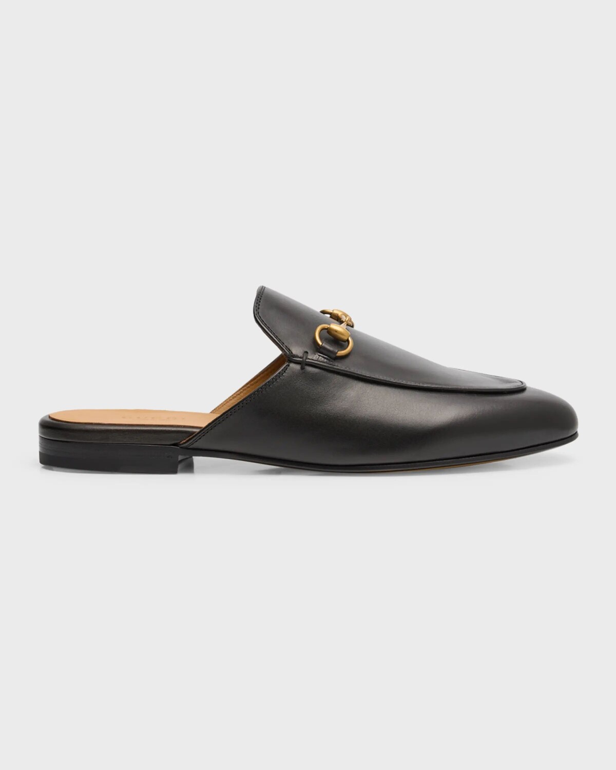 Кожаные мюли Princetown Gucci, цвет Nero