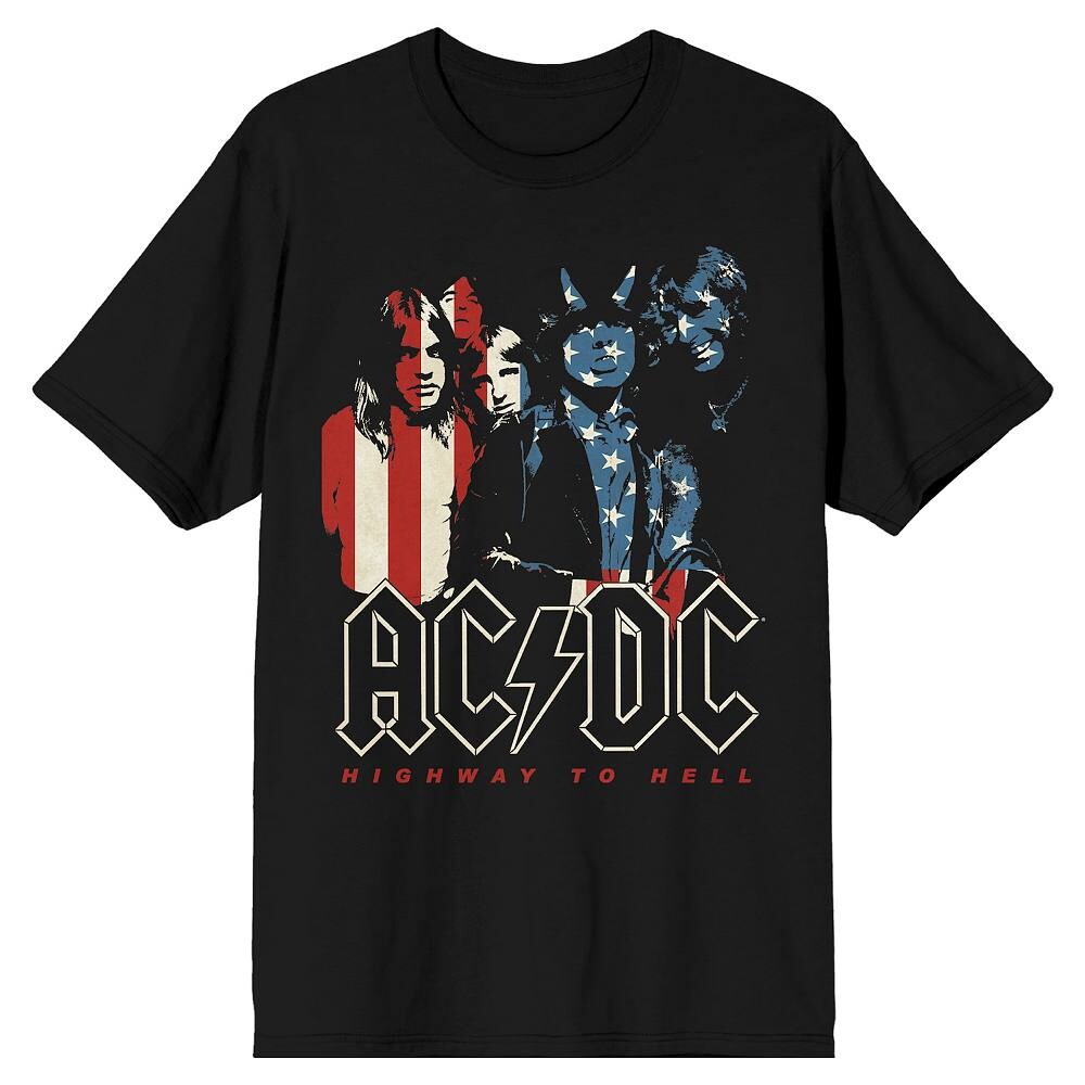

Мужская футболка с флагом AC/DC Licensed Character, черный