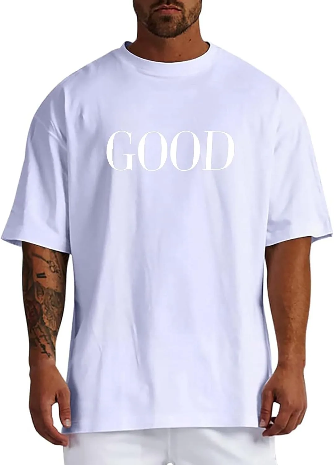 

Мужская футболка Oversized с принтом Letter Printed