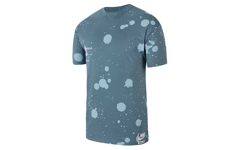 Nike Футболка мужская Ozone Blue с круглым вырезом, умеренно прямой крой — фото 3