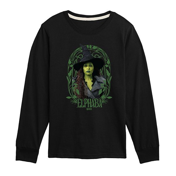

Футболка с длинным рукавом Wicked for Good Elphaba Licensed Character, Black