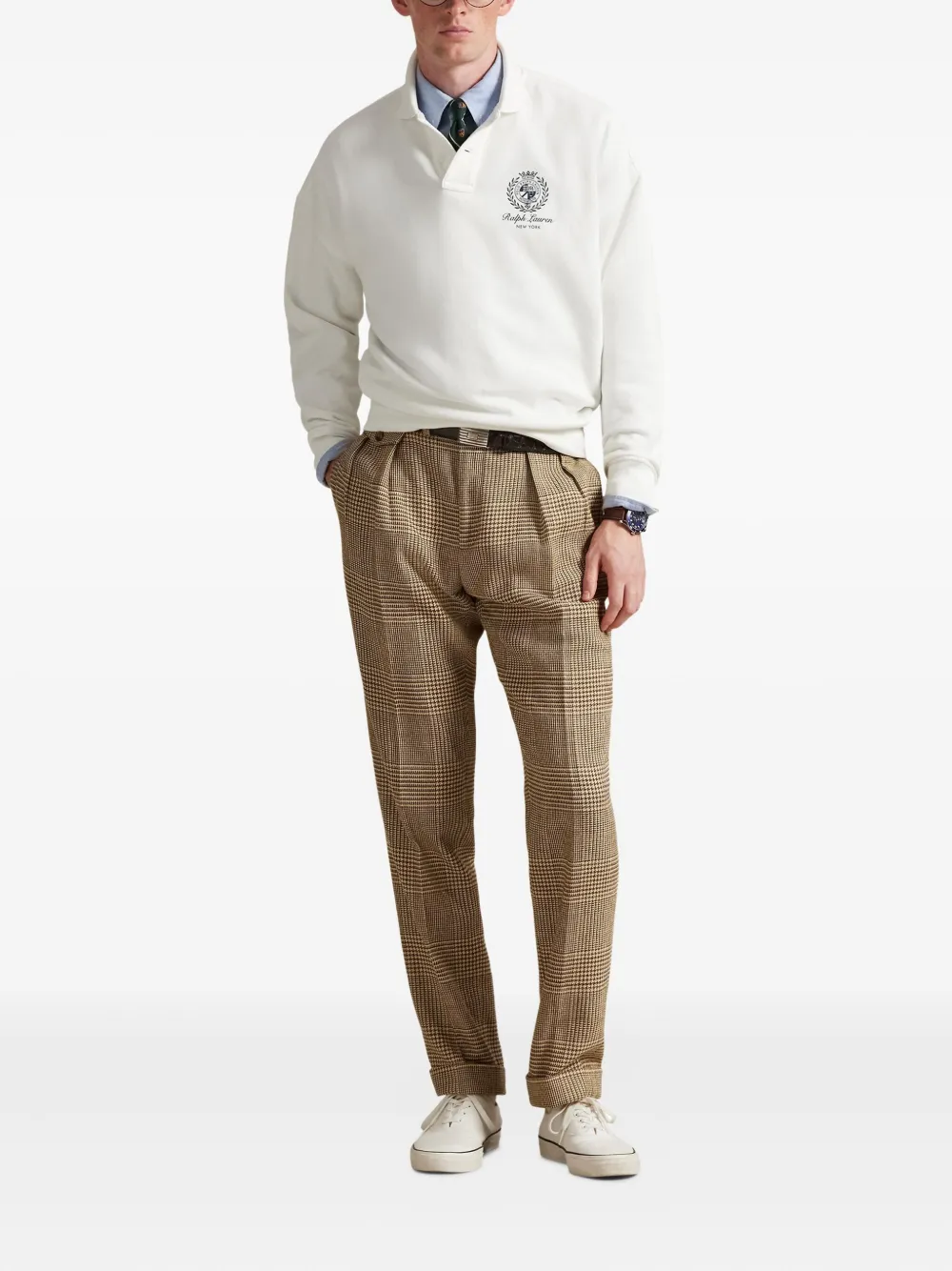 Рубашка поло с графичным принтом Polo Ralph Lauren, белый — фото 2