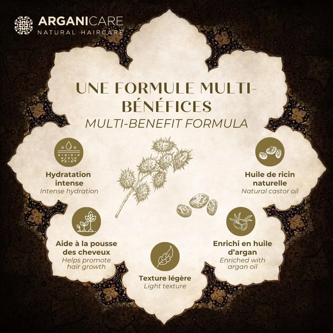 Набор Arganicare Duo с органическим касторовым маслом: шампунь и кондиционер, 2 х 400 мл Arganicare, Castor Growth Shampoo & Conditioner Duo — фото 3