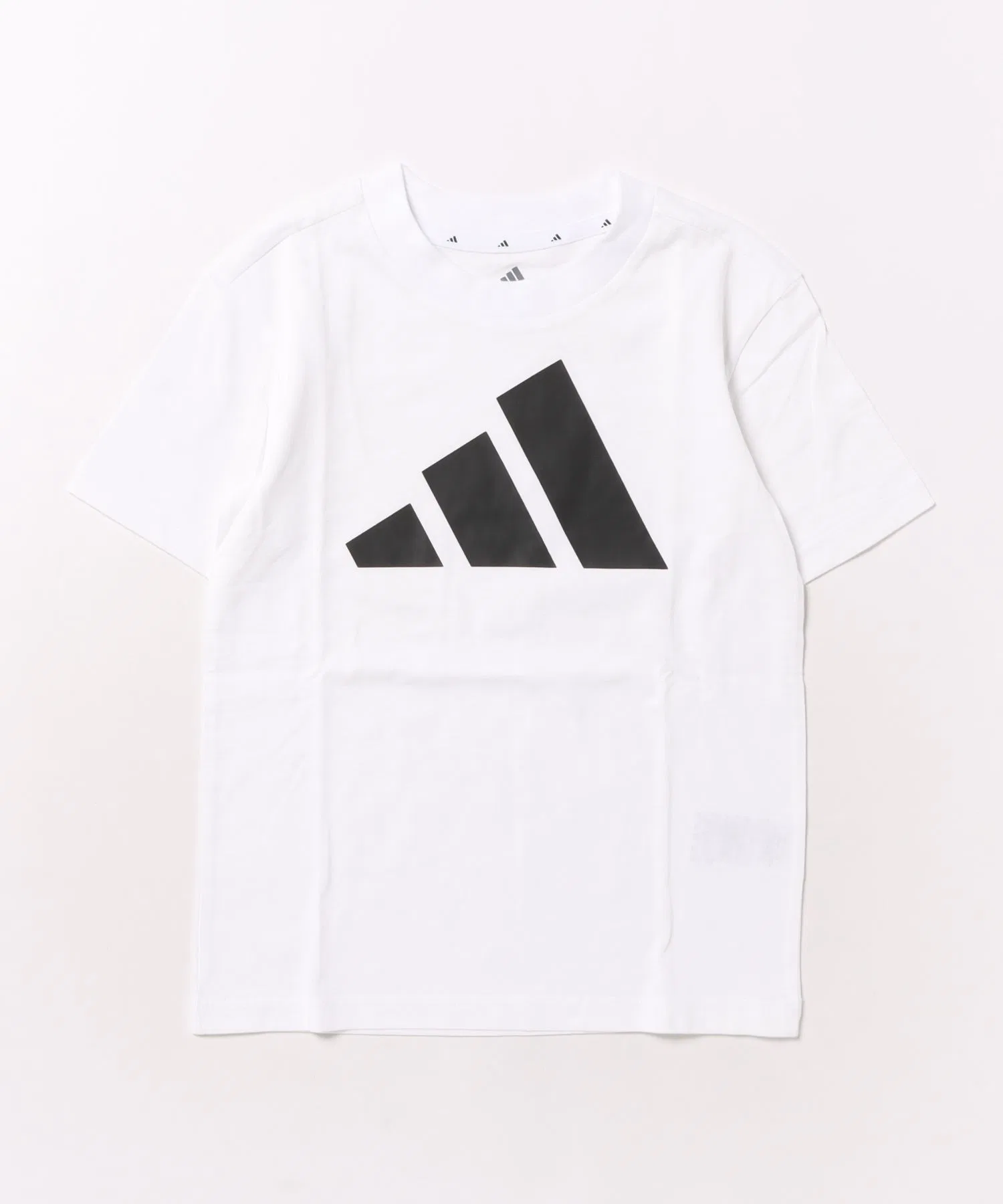 Детская футболка adidas KESSBLT с логотипом чёрно-белая