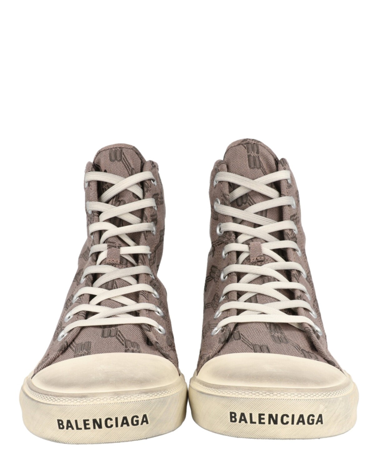 

Высокие кеды Paris с монограммой Balenciaga, серый