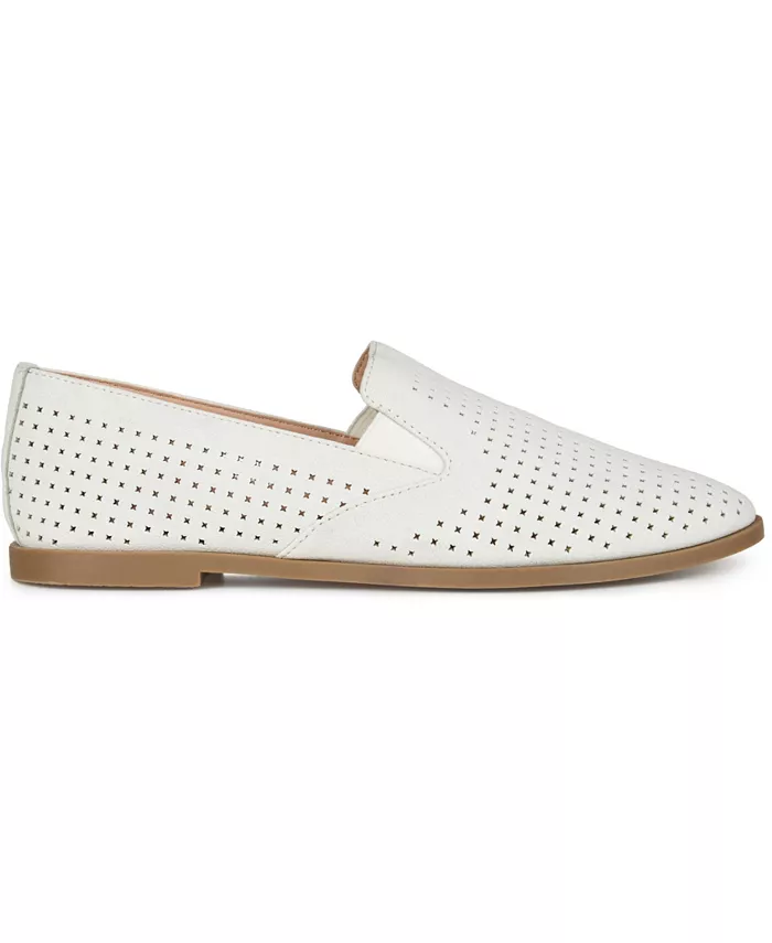 Женские перфорированные лоферы Lucie Slip On Journee Collection, белый — фото 2