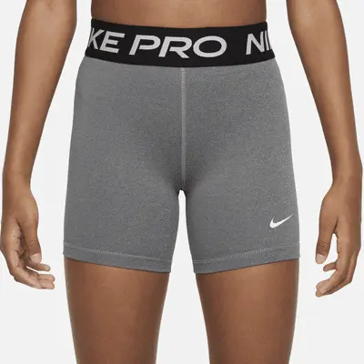 Шорты Nike Pro, цвет Carbon Heather/White — фото 2