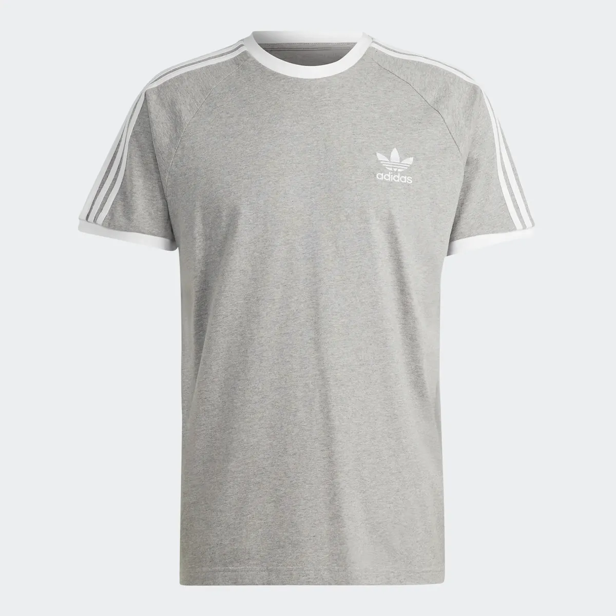 Футболка Adidas Originals "3-ПОЛОСКИ", серый — фото 2