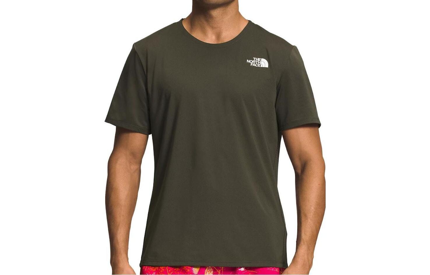 

Футболка мужская пыльно-зеленая The North Face, зеленый