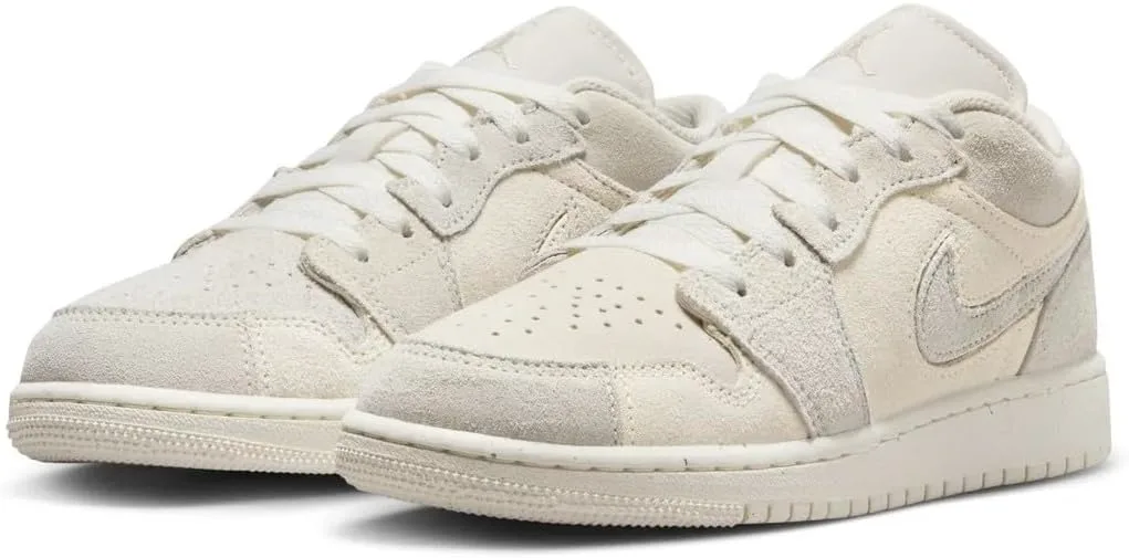 Детские кроссовки Nike Air Jordan 1 Low, бледно-слоновая кость — фото 3