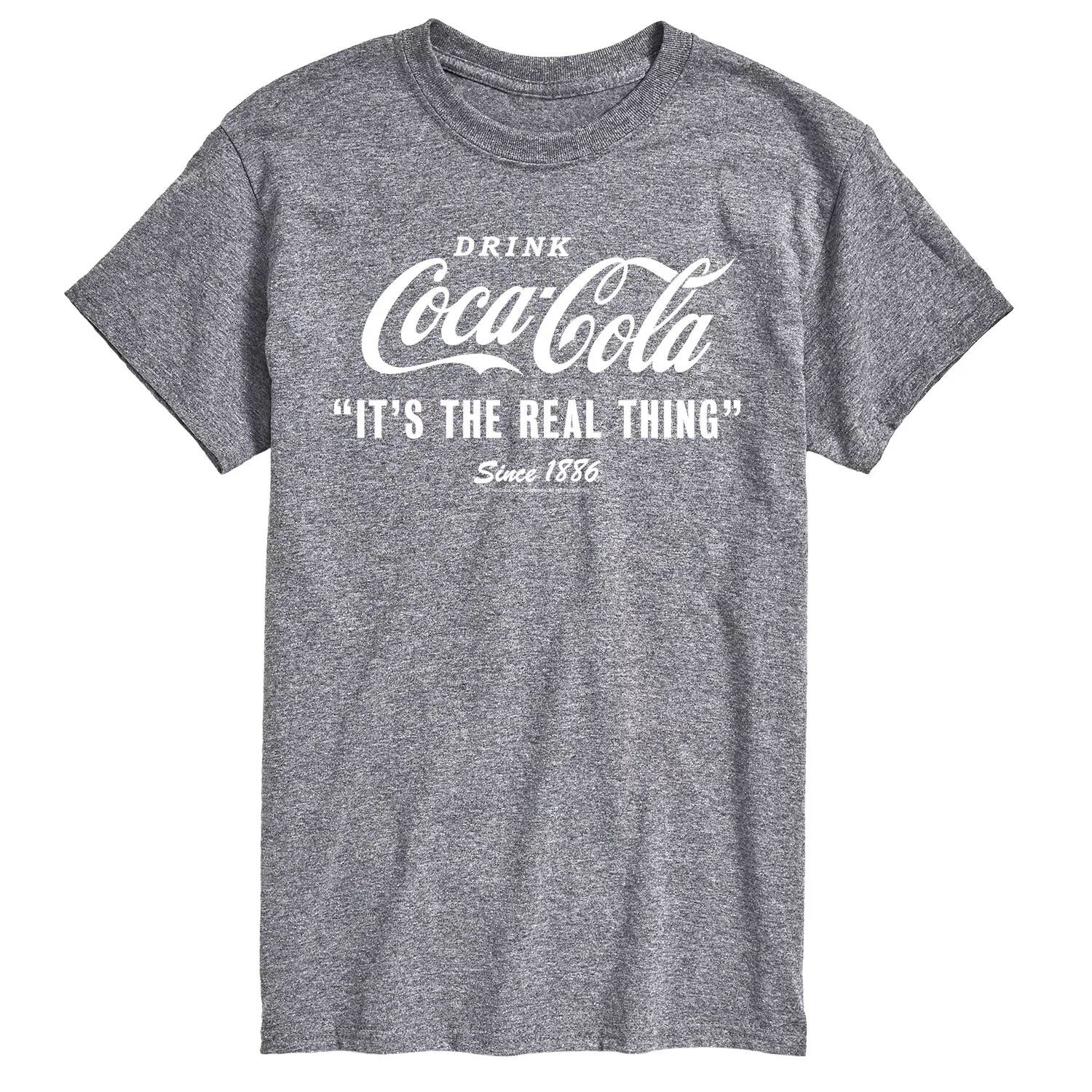 

Мужская футболка с рисунком Coca-Cola It A Real Thing License, серый