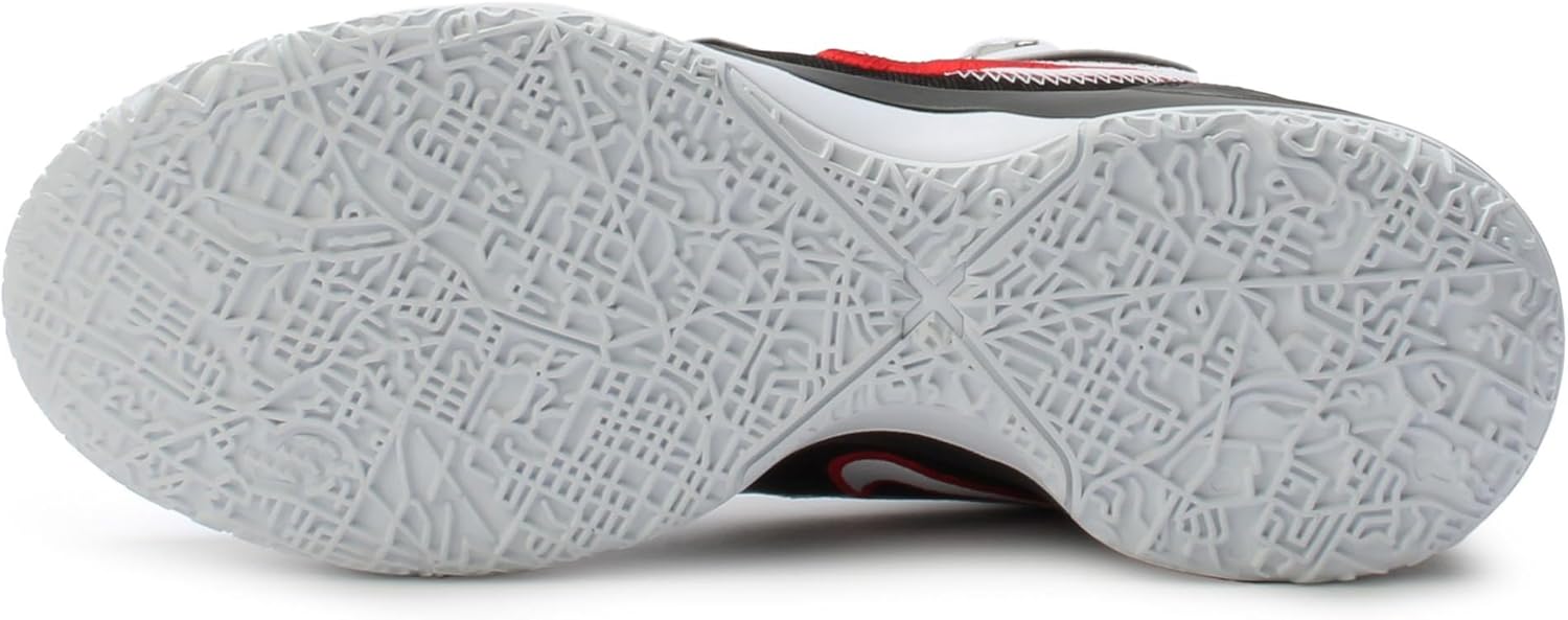 Nike Мужские кроссовки Lebron NXXT Gen, White University Red Metallic Silver Black — фото 4