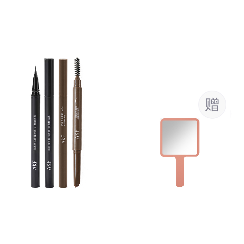 

Жидкая подводка для бровей + карандаш для бровей waterproof, легко растушевывается, стойкий макияж AKF