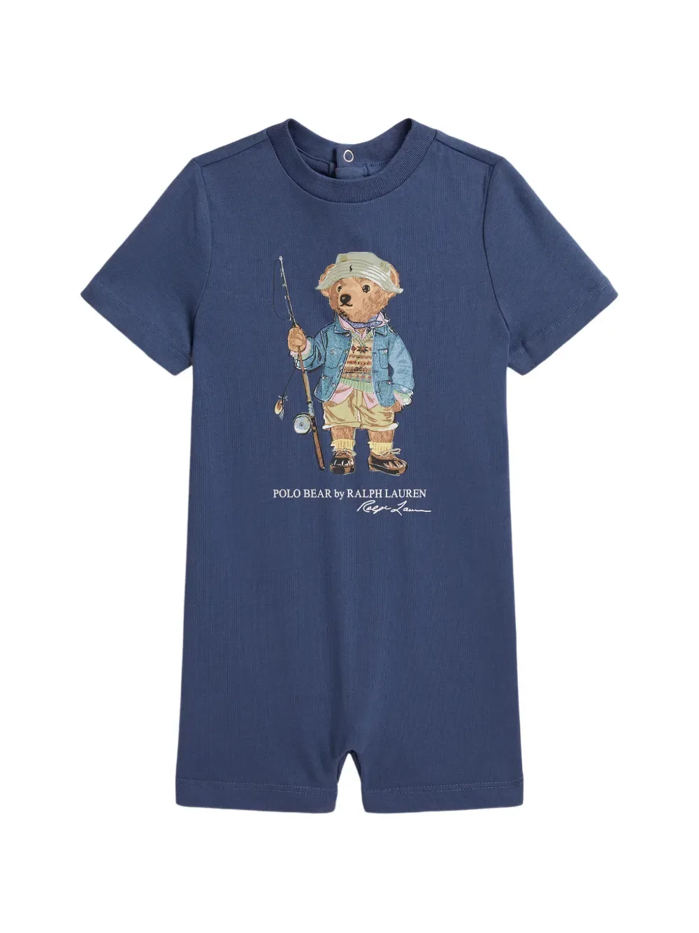Хлопковый комбинезон Polo Bear Polo Ralph Lauren Kids, синий