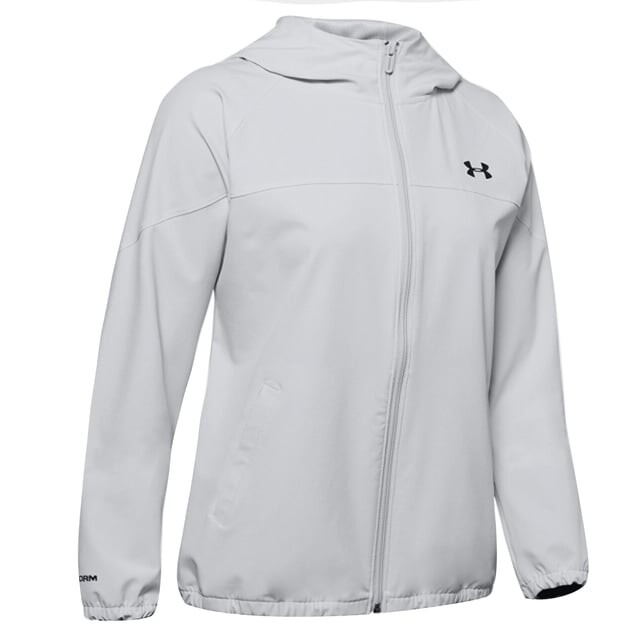 

Женская тканая толстовка на молнии с логотипом 1351794 014 Under Armour, серый