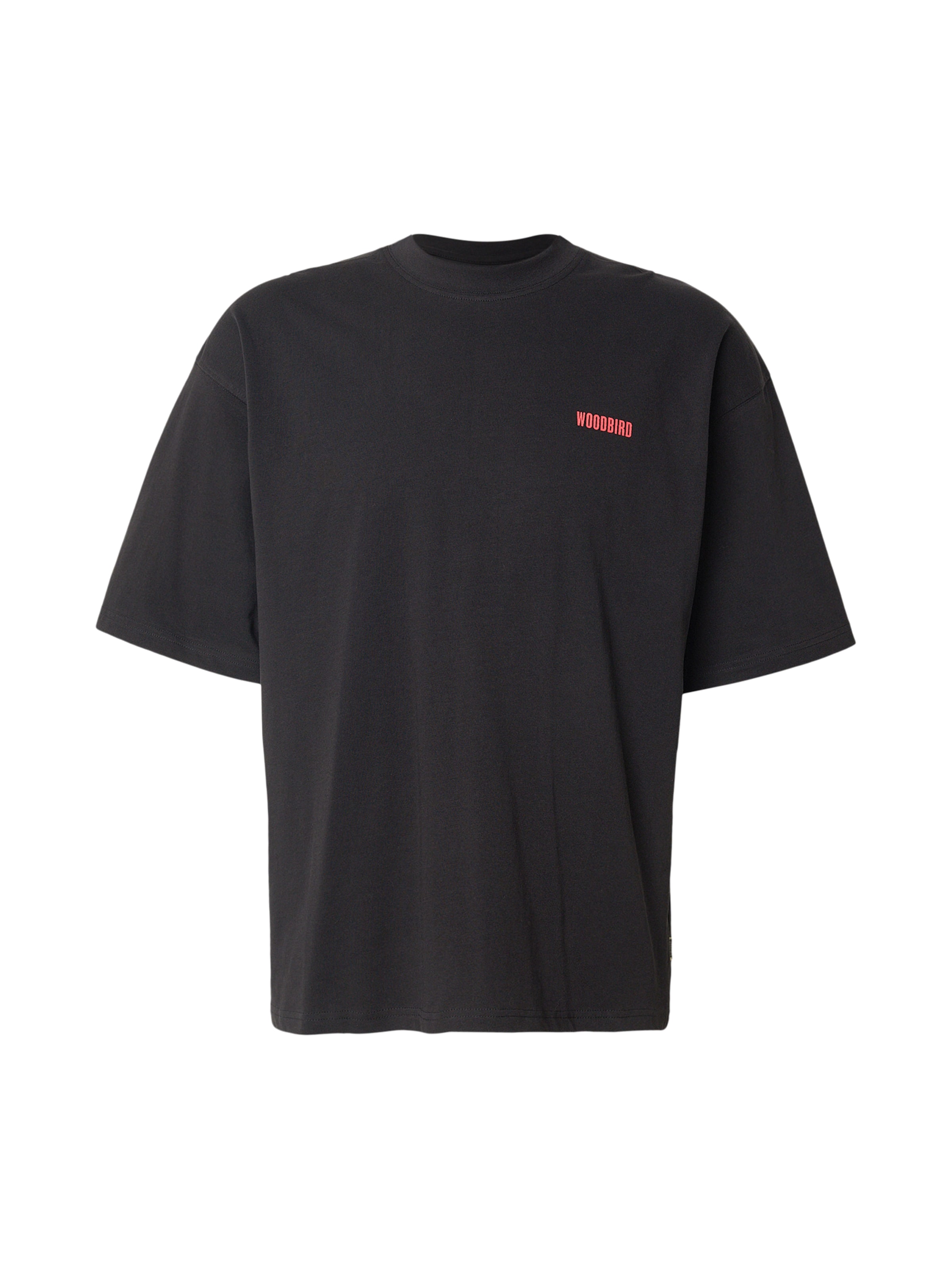 

Woodbird Футболка 'Beam Sushi' в черном цвете