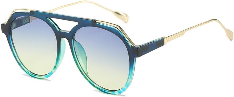 

Овальные мужские солнцезащитные очки в стиле ретро, ​​женские роскошные солнцезащитные очки с двойной балкой, винтажные женские очки с защитой от УФ-излучения UV400 HVTVTLA, Blue