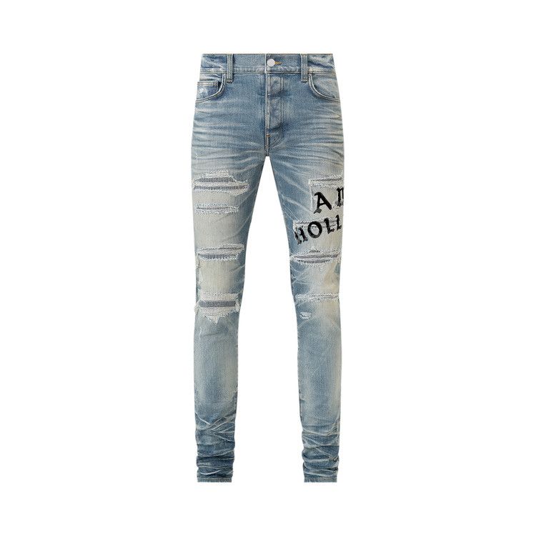 

Джинсы Amiri Hollywood Repaired Jean, Honeycomb Indigo