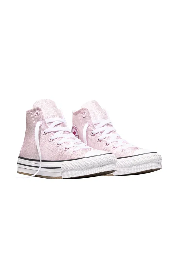 Кроссовки высокие Converse Chuck Taylor All Star Lift Platform Shine High Top Trainers, белый с черным — фото 2