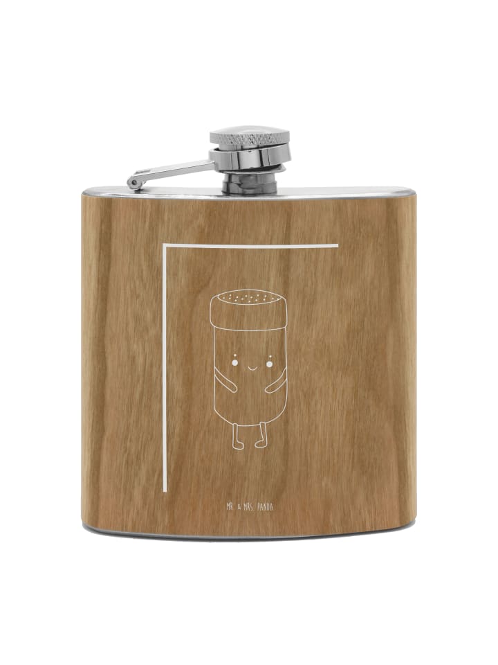 

Mr. & Mrs. Panda Фляга Flachmann Aus Edelstahl Axolotl Liebe mit Spruch in Braun