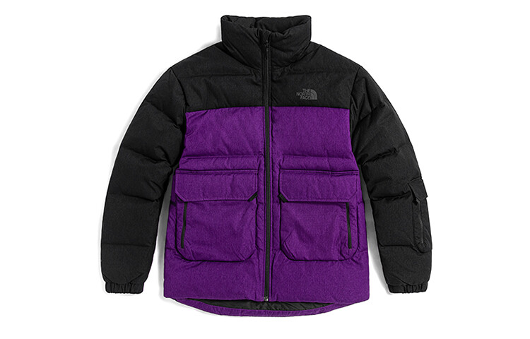 

Дизайнерская коллекция пуховик унисекс фиолетовый The North Face, фиолетовый