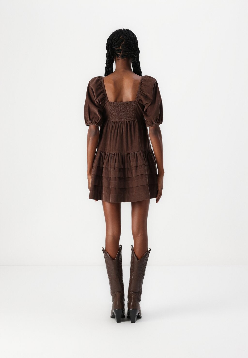 

Повседневное платье PINTUCK FLIRTY MINI American Eagle, светло-коричневый