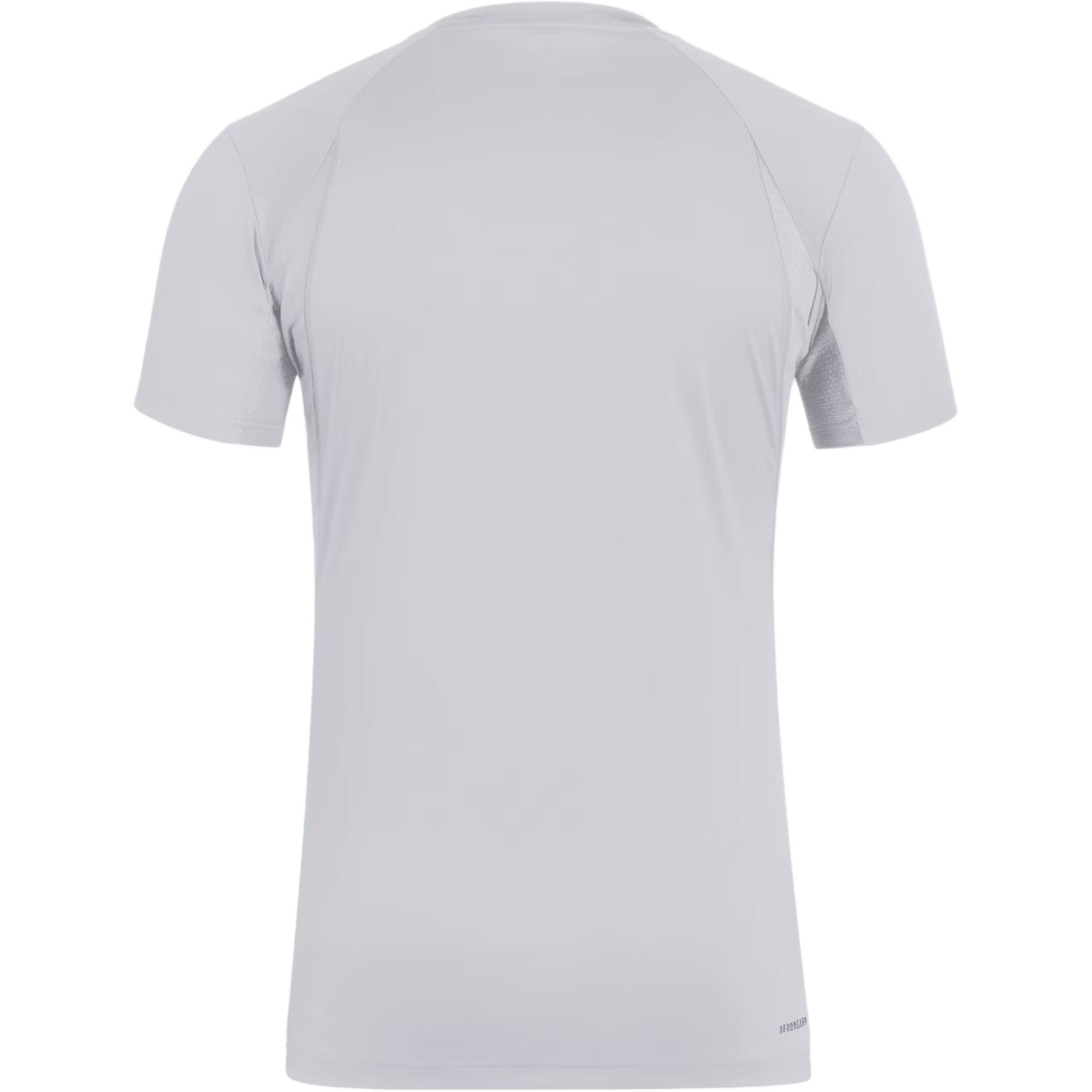 Футболка мужская Tennis3 Stripes SS25 Honor Gray Adidas, серый — фото 3