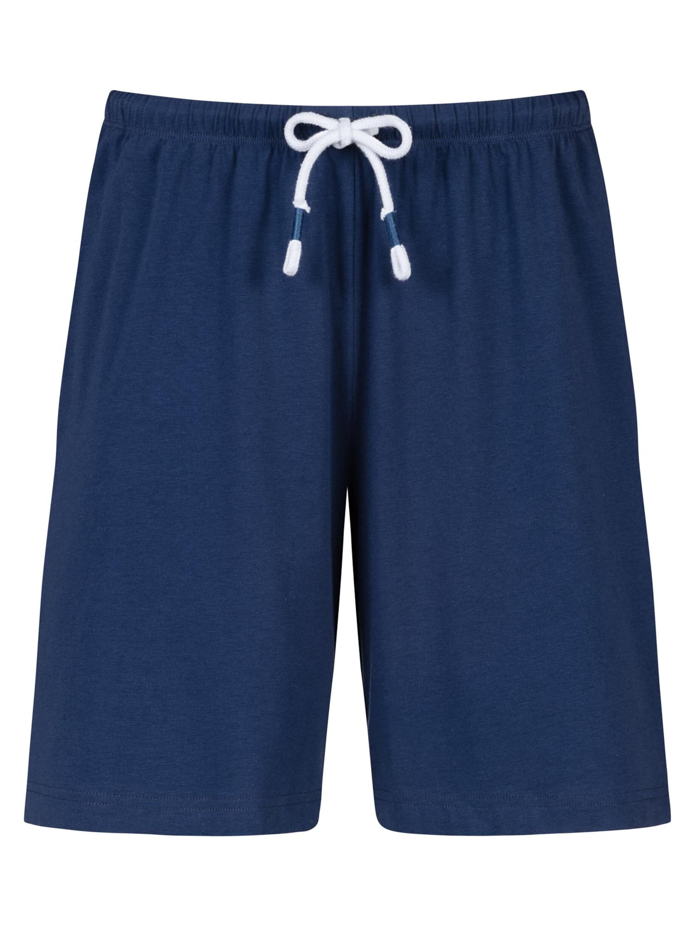 

Mey Пижамные штаны 'Solid Love' в темно-синем цвете