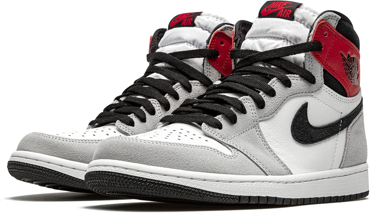 Мужские кроссовки AIR JORDAN 1 Retro High Og, White/Black-Light Smoke Grey-V — фото 2