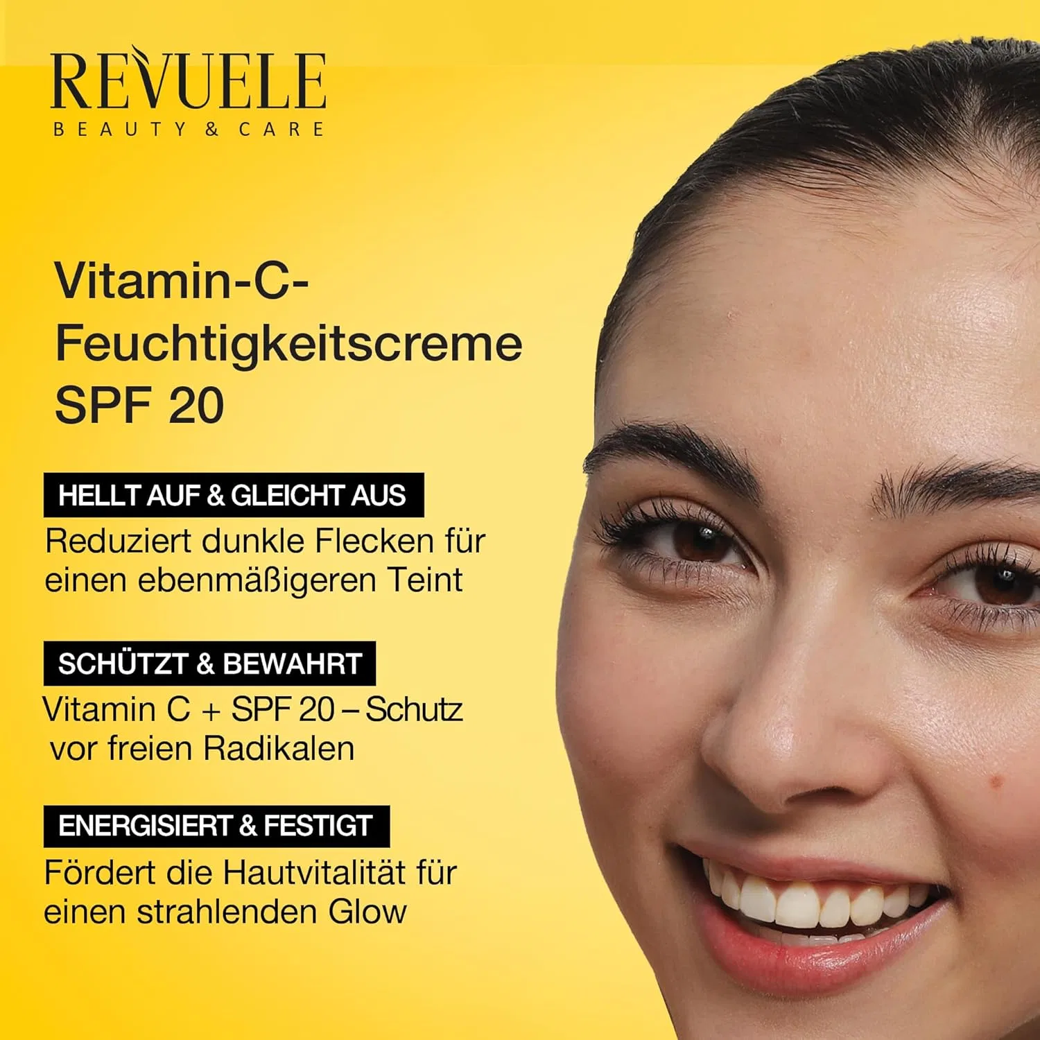 Крем для лица SPF20 REVUELE Дневной Vitamin C с витамином C — фото 4
