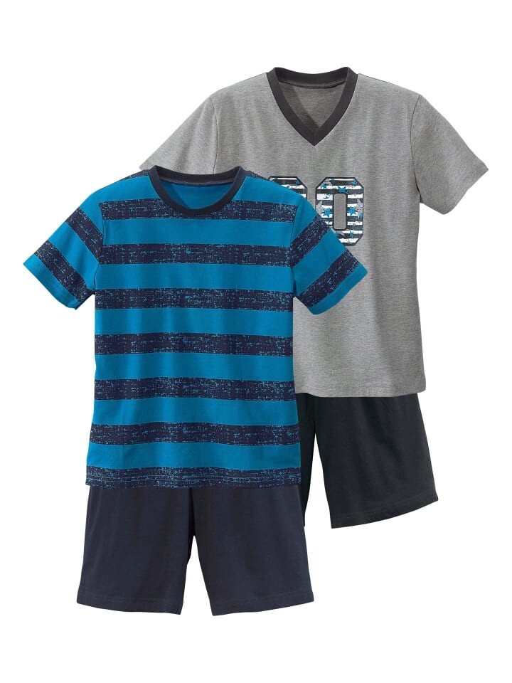 

Пижама AUTHENTIC LE JOGGER, цвет türkis-gestreift, grau-meliert