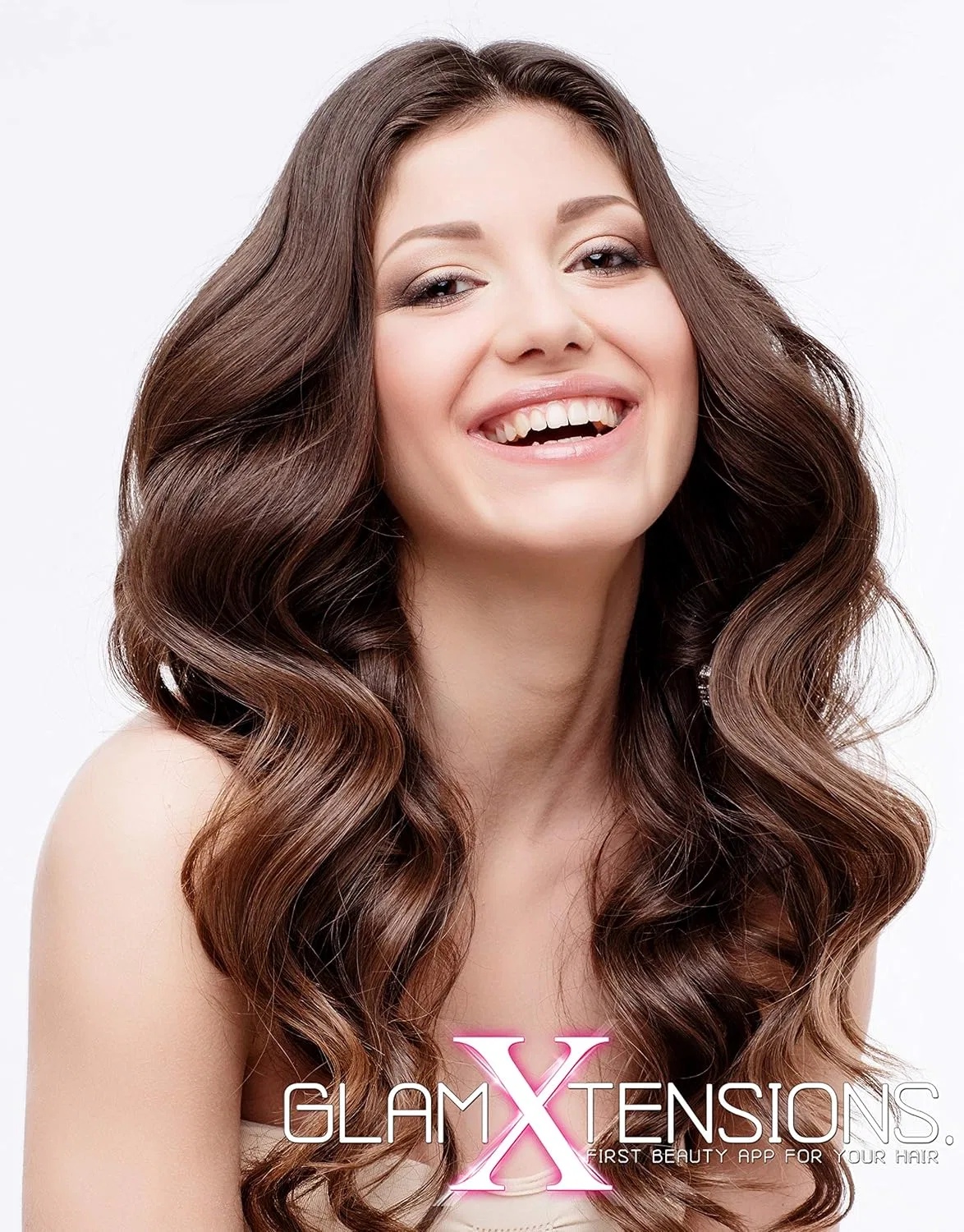 Волнистые накладные пряди для волос на ленте, 60 см, оттенок №22 Glamxtensions, #22 Light Blonde — фото 2