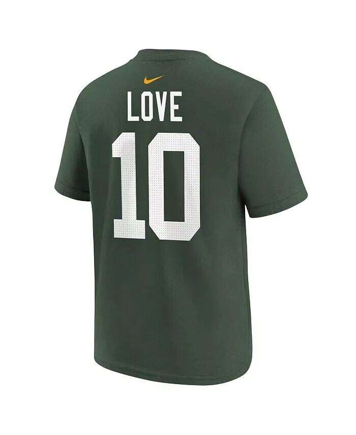 Футболка Big Boys Jordan Love Green с именем и номером игрока Green Bay Packers Nike — фото 2