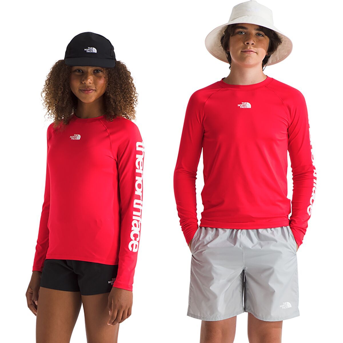 

Амфибия лонгслив детский The North Face, цвет hibiscus