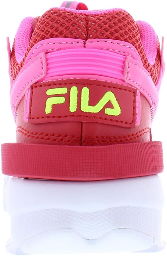 Кроссовки Fila Kid's Disruptor II Exp, красный/желтый/розовый — фото 4