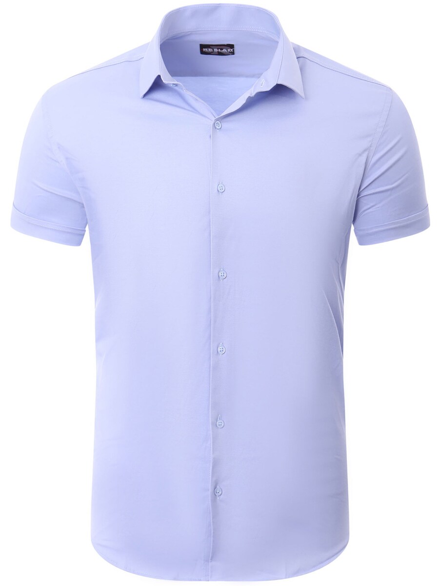 

Рубашка на пуговицах классического кроя Reslad RS7025, светло-голубой