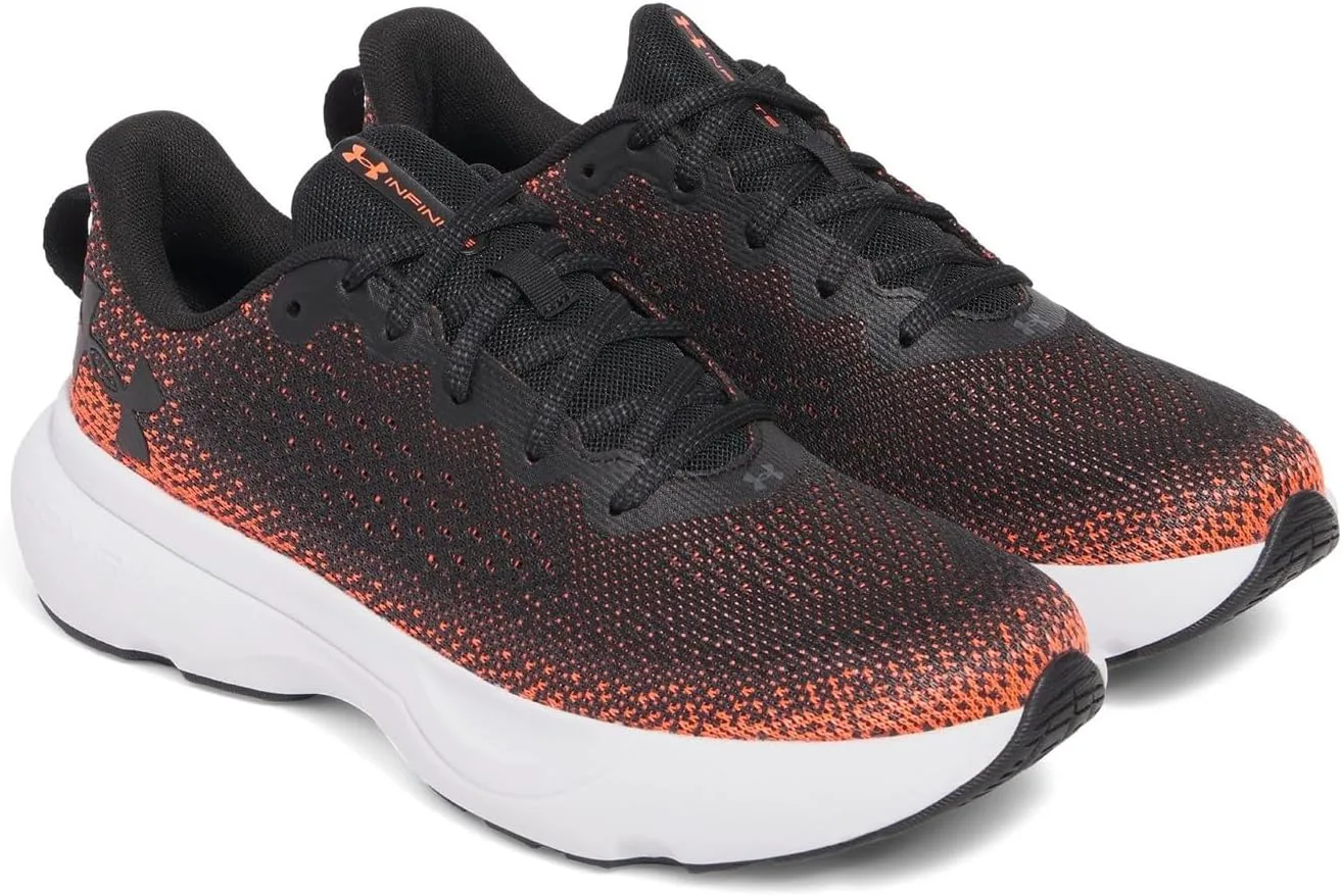 Мужские беговые кроссовки Under Armour Infinite, черный/красный — фото 4
