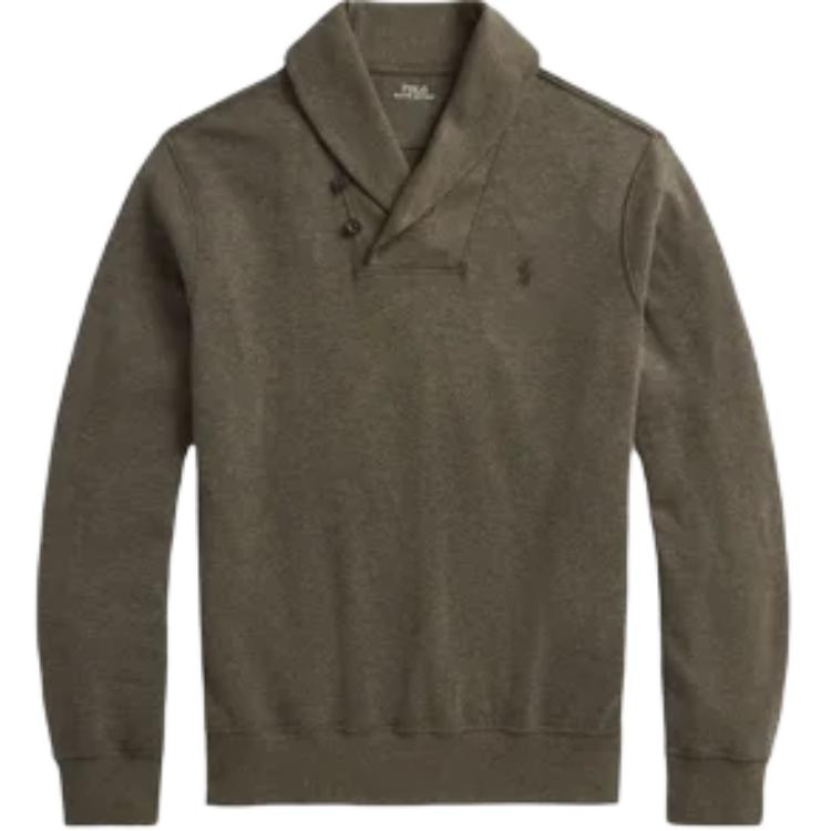 

Свитер-пуловер с молнией на четверть Polo Ralph Lauren, коричневый