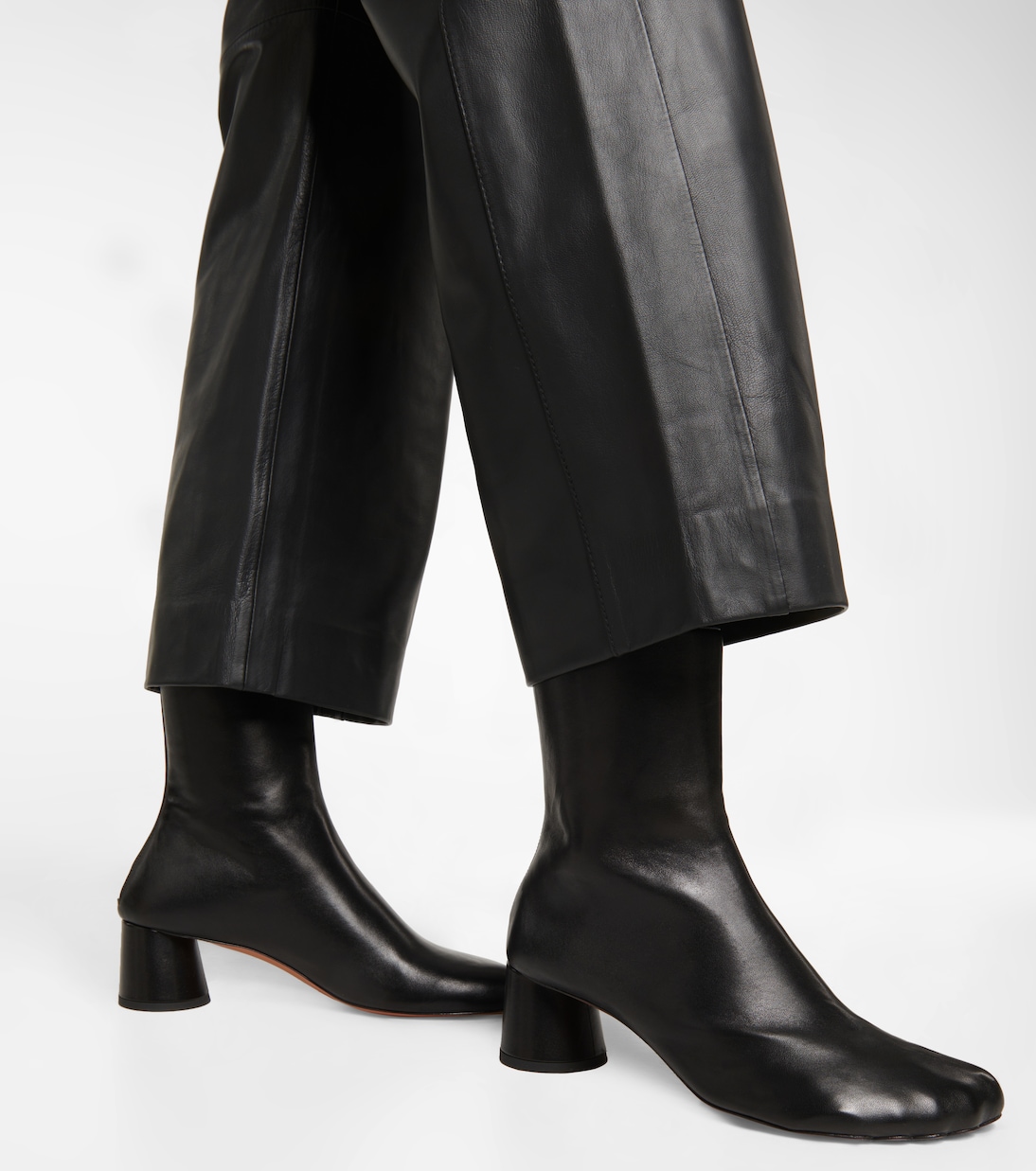 Ботильоны из кожи Sculpt Proenza Schouler, черный — фото 4