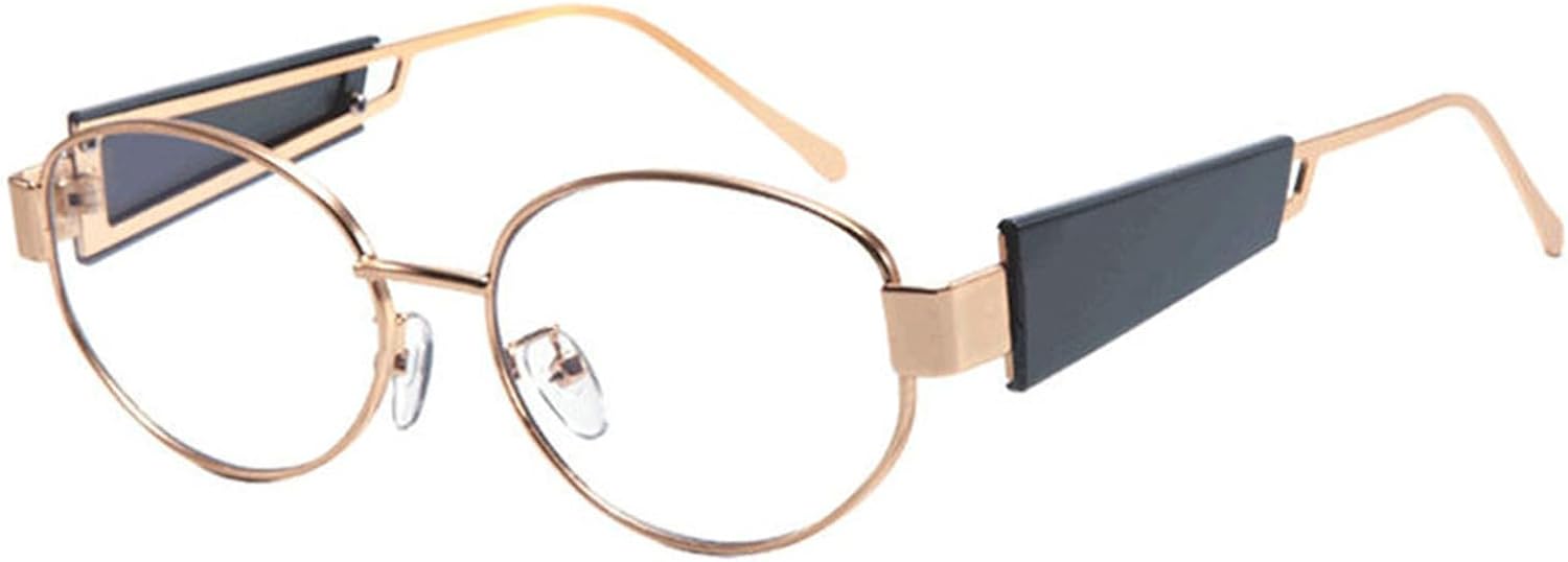 

Willochra Модные круглые солнцезащитные очки для женщин в винтажном стиле с металлической оправой, панк-стиль, массивные солнцезащитные очки для мужчин, роскошные трендовые очки с защитой от УФ-излучения UV400, C6