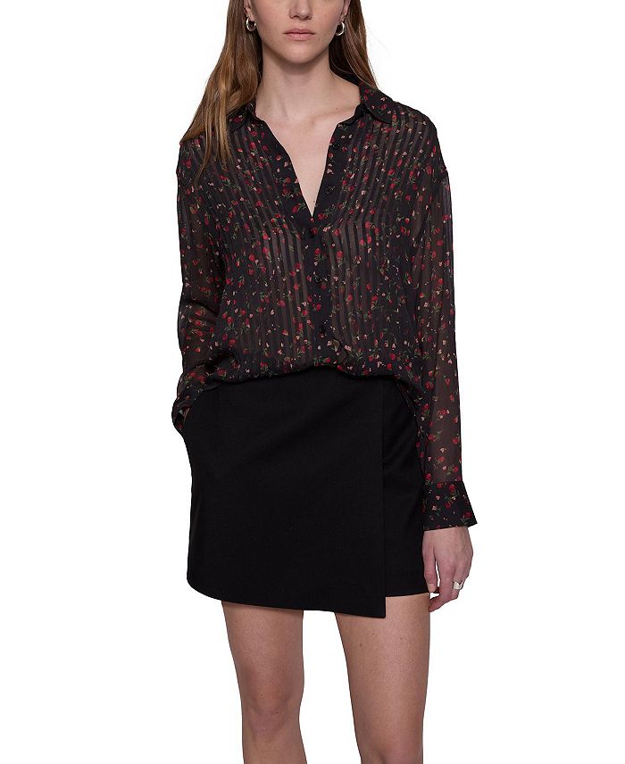 

Рубашка LIZ Pintuck Rebecca Minkoff, мультиколор