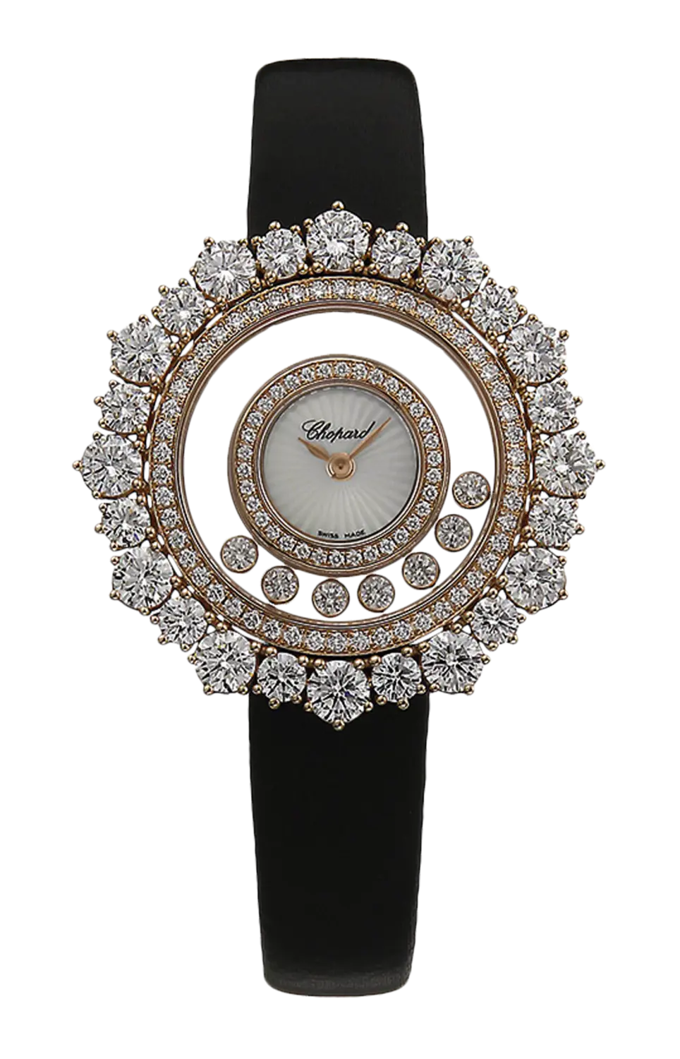 

Часы Chopard L'heure du diamant из розового золота с бриллиантами 36,30 мм