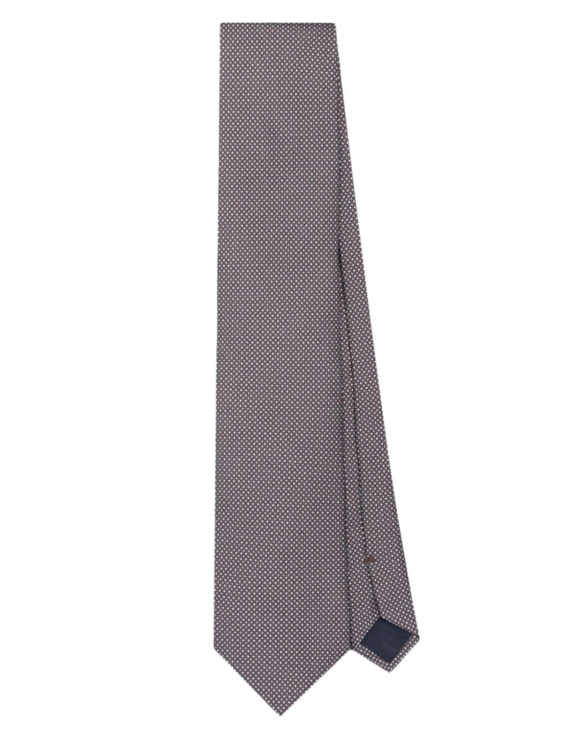 

Corneliani шелковый галстук в горох, серый