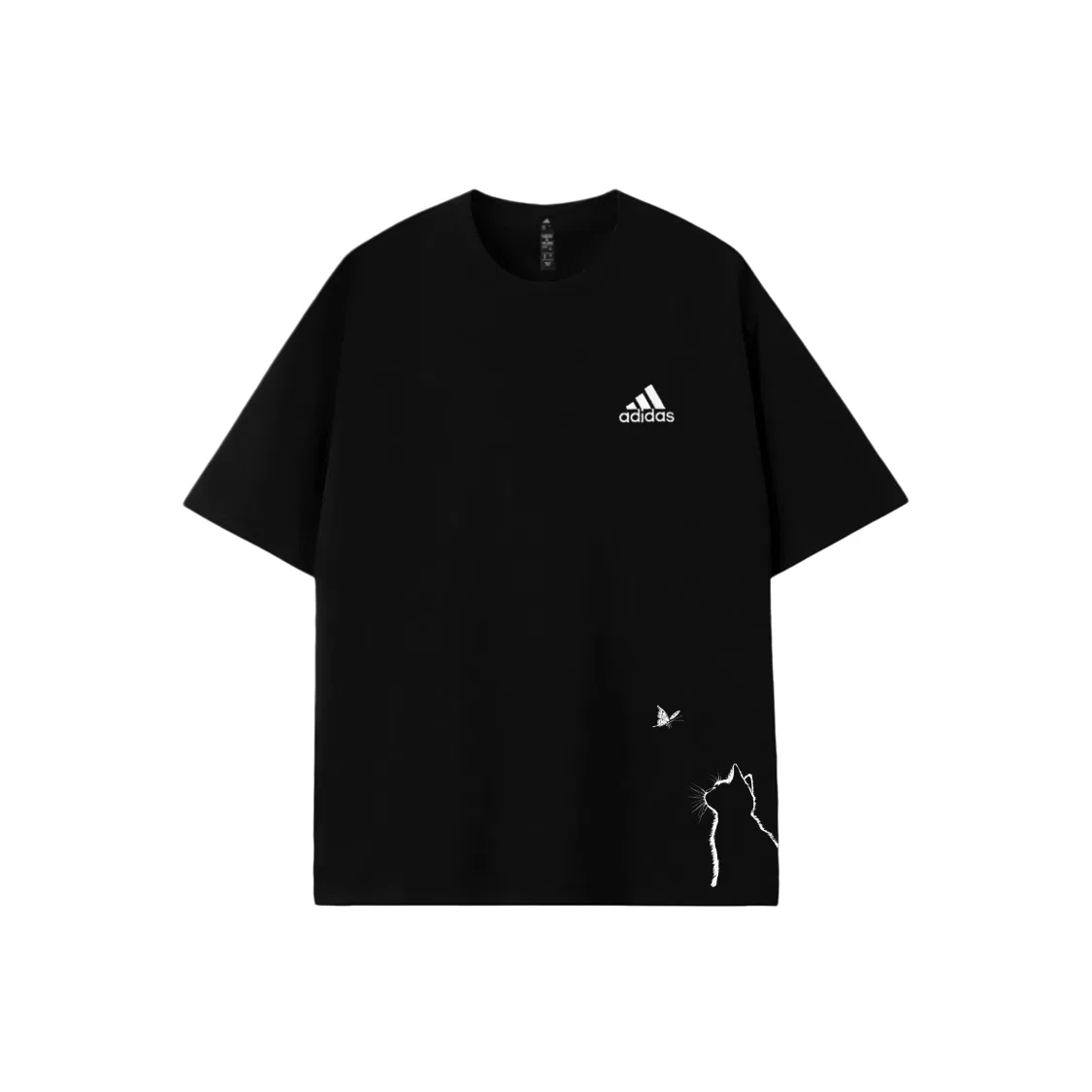 Футболка Adidas с круглым вырезом, унисекс, цвет Shopping Bag — фото 3