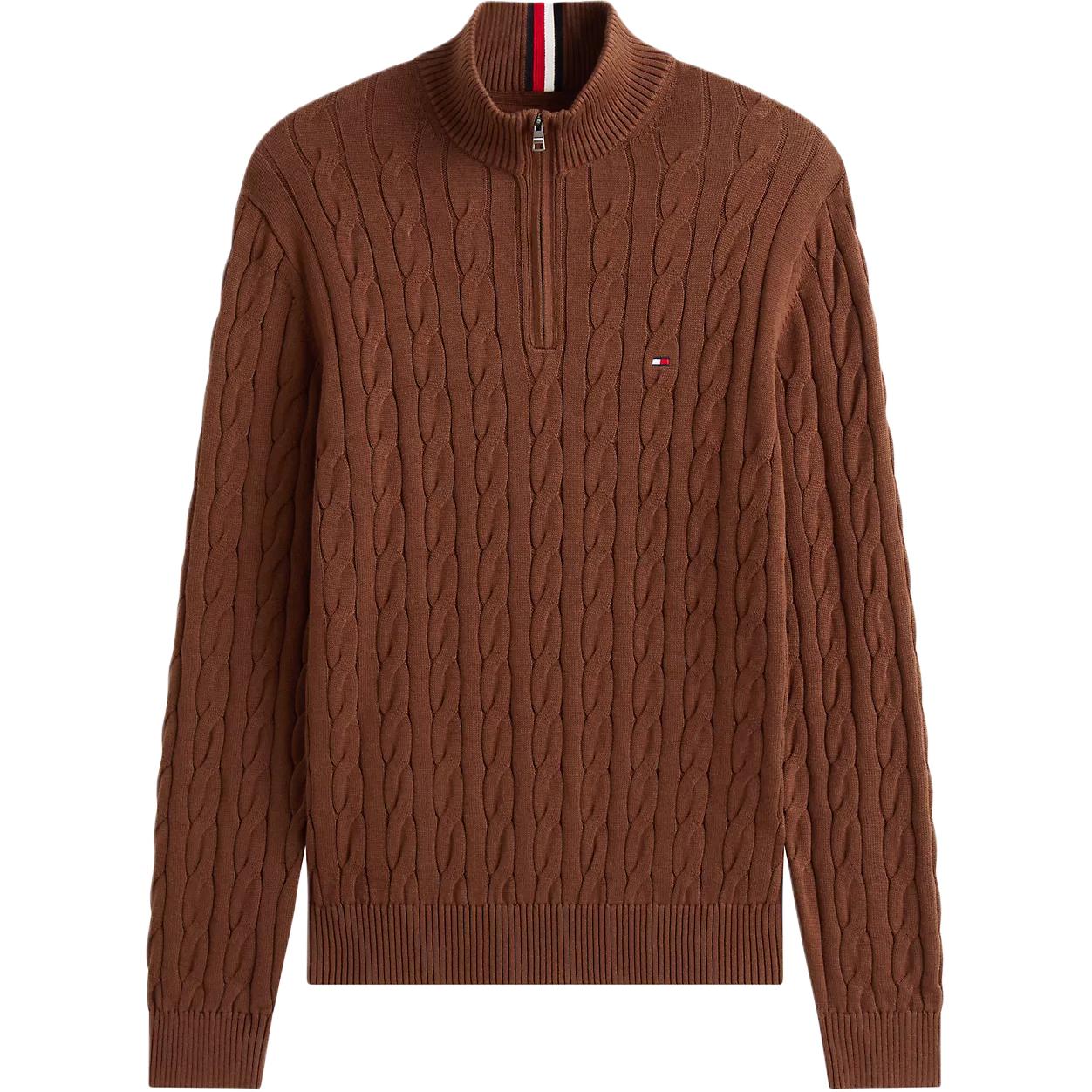 

Tommy Hilfiger Мужской свитер с высоким воротником, коричневые, средней толщины