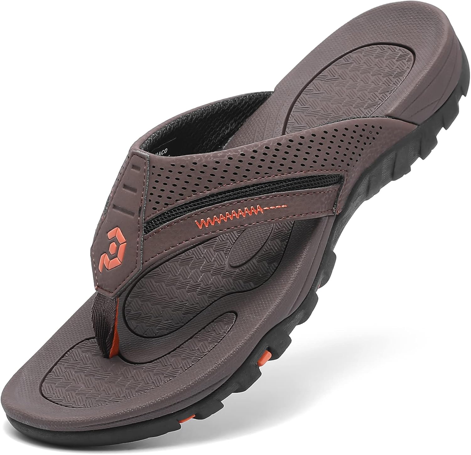 

Мужские шлепанцы, вьетнамки, прочные и удобные тапочки для пляжа Pulltop, коричневый