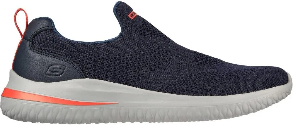 Мужские кроссовки Skechers Delson 3.0, Navy Knit Synthetic — фото 3